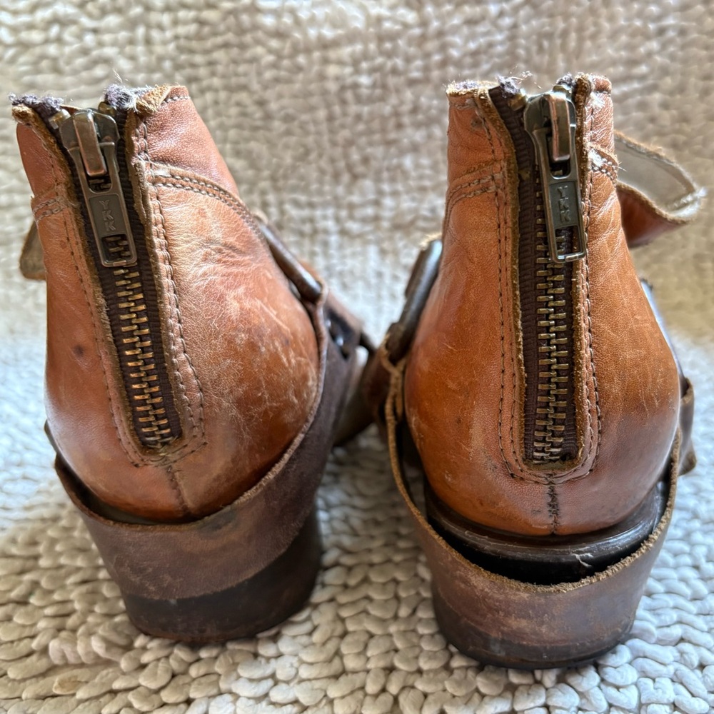Freebird by Steven Santiago Tan Leather Ankle Boots - Picture 3 of 14